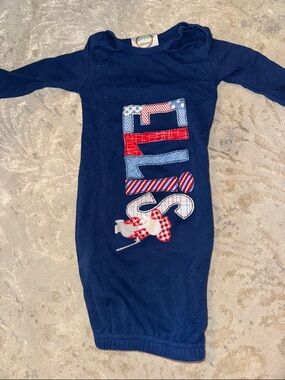 Ellis Ole Miss Rebel Applique Gown